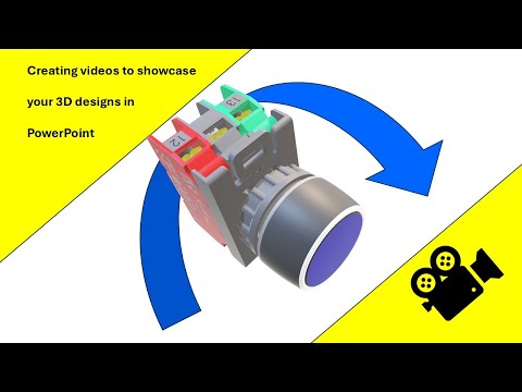 Using PowerPoint for 3D visualisation of a 3D part created in Shapr3D CAD software