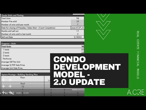Condo Development Model   2.0 Update Video