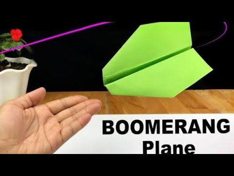 Boomerang Plain [ Origami Boomerang Airplane] #boomerangplane #boomerang #boomerangairplane