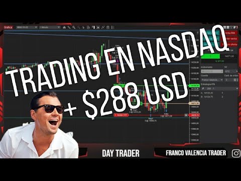Trading en vivo Nasdaq + $288 USD #nasdaq #trading #inversiones #forex #futuros