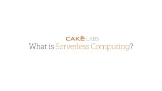 What is Serverless Computing?