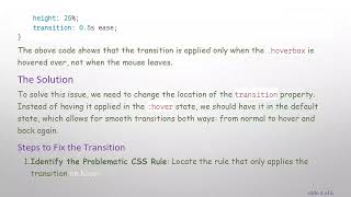 How to Fix CSS Transitions Not Working in the Reverse Direction
