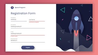 Registration Form Validation using HTML CSS & JavaScript