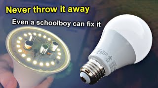 ✅How to DISASSEMBLE and REPAIR an LED lamp WITHOUT A SOLDERING IRON Do-it-yourself LED lamp repair