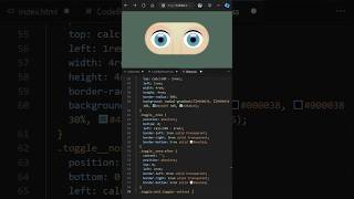 Day 076 - 🤯Css Face Toggle Animation #coding #frontend #programming #softwaredeveloper #cssanimation