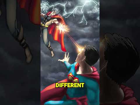 Superman Defeated Thor & Lifted Mjolnir?! 💥 | Mind-Blowing Comic Fact #Shorts