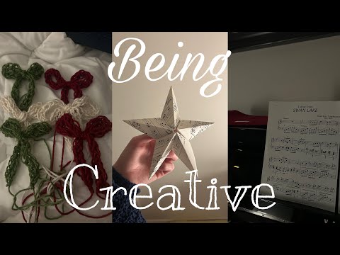 Daily Diary: Being creative cuz im bored (learning how to crochet and making paper stars)