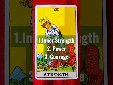 Strength Card Meaning in Tarot Reading #shorts #tarotreadings