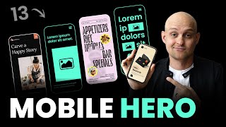 Designing a Mobile HERO Section + 13 Layout Variations