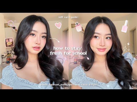 ⊹₊ ˚ HOW I STAY FRESH FOR SCHOOL: grwm, glow up, low maintenance tips for back to school! ✧˖°🌷📎