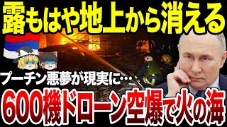 【ゆっくり解説】ロシア防空網崩壊でプーチンの悪夢が現実に！600機ドローンで国内が火の海に。