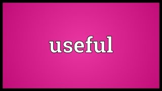Useful Meaning