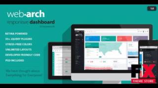 Preview Webarch - Responsive Admin Dashboard Template TFores