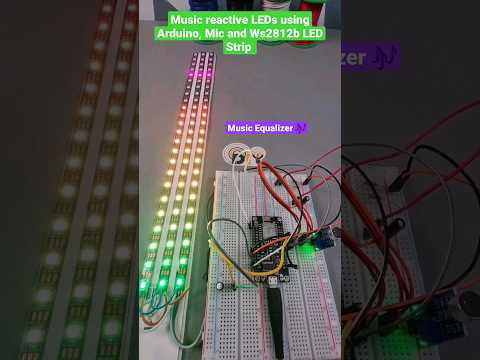 You WON'T BELIEVE What This Arduino Does With a Mic and LED Strip! 😲😍🎶 #diy #esp8266 #music #arduino
