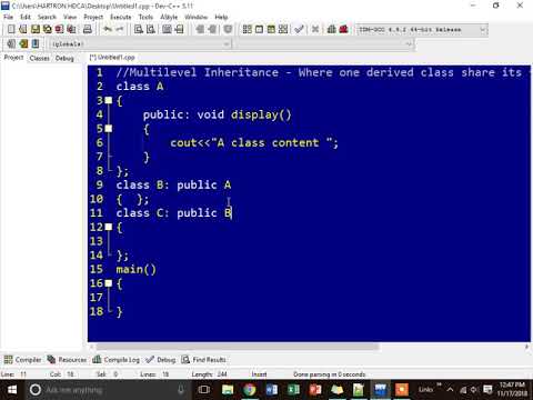 Multilevel Inheritance
