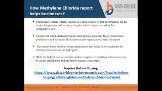Methylene Chloride Market Size, Share, Gross Revenue, Trends, Application, and Future Growth