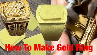 Gold Ring / Gold Box Ring / Gold Ring Making / Sonar Angti / Soni Ki Anguthi / 22 Karat Gold Ring💍