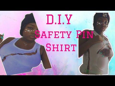 D.I.Y Safety Pin 🧷 Shirt 👚