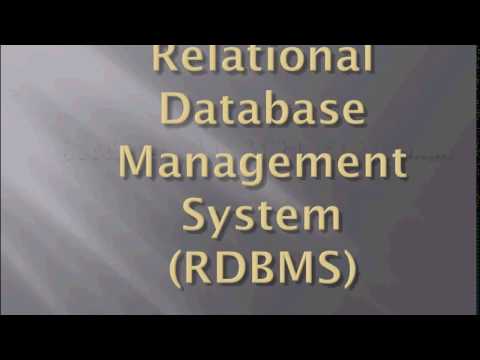 Introduction to Relational database management system