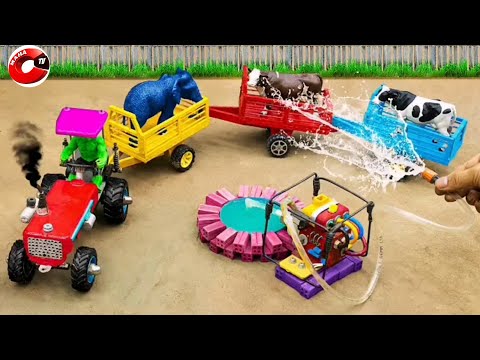 Toy tractor adventures for farmers cartoon video!tractors for kids