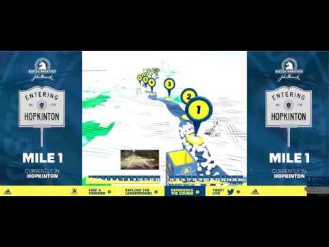 Boston Marathon Runbase Interactive Touchscreen