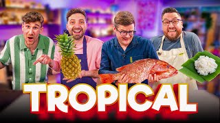 TROPICAL INGREDIENTS Recipe Relay Challenge | Pass it On S3 Ep24