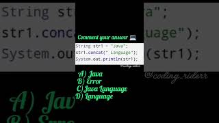 9/100 Coding - Guess a tricky OutPut.....?| Java| #programming