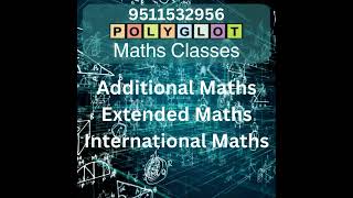 Maths Classes. IBDP AA & AI HL & SL. IGCSE International Extended Additional. Pure Math Further Math