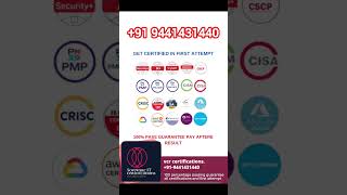 software IT certifications 100 percent passing grarantee and first attempt #onlinecertification