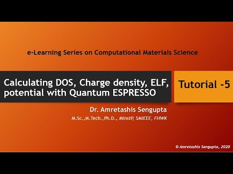 Calculating DOS, Charge density, ELF, potential with Quantum ESPRESSO