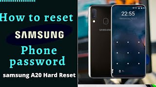 How to reset Samsung Phone password || Samsung a20s Hard reset Tutorial