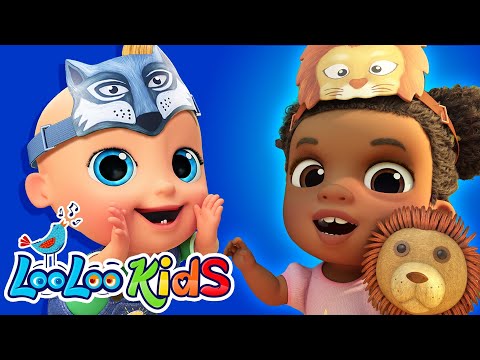 Wild Animal Sounds - 15 Minutes | Animal Adventure with LooLoo Kids | Kids Songs and Nursery Rhymes