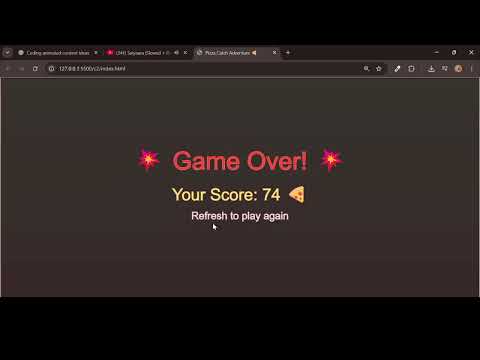 “I built a Pizza Adventure Game in JavaScript 🍕 | Coding + Gameplay”