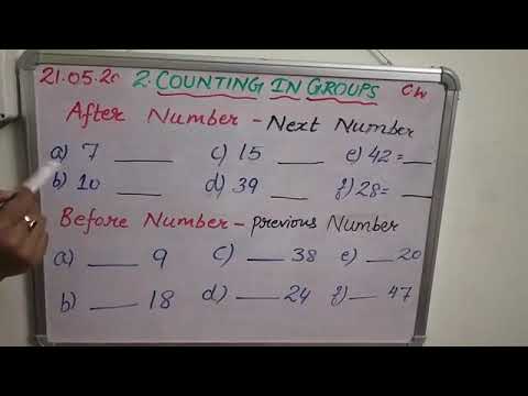 Class 2 chapter 2 maths (ncert) :topic "what comes after and what comes before"