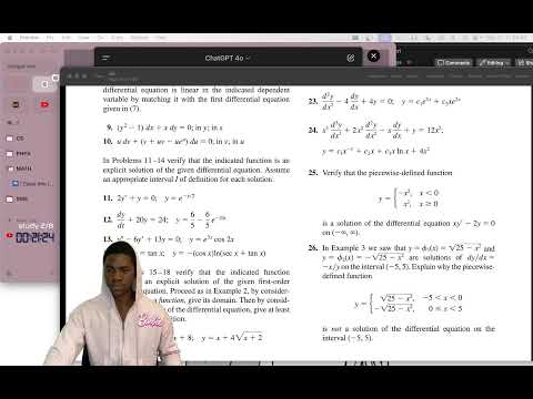 study with me DiffEQ & Physics