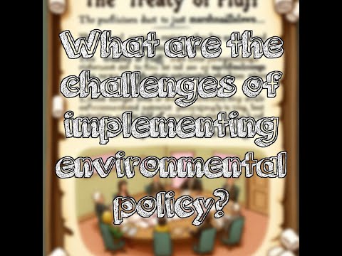 What are the challenges of implementing environmental policy?