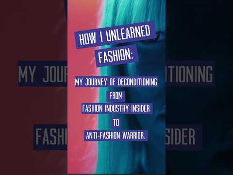 Join me to learn how I subverted the fashion system #ethicalfashion  #sustainablefashion