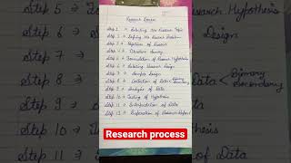 Research process  ?#sociology