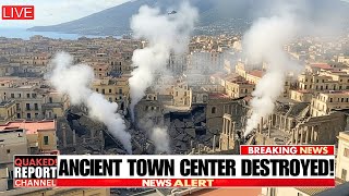 Pozzuoli Town Square Huge Ground Rupture Link To seismic Activity of Vesuvius! This Can Accelerate!?