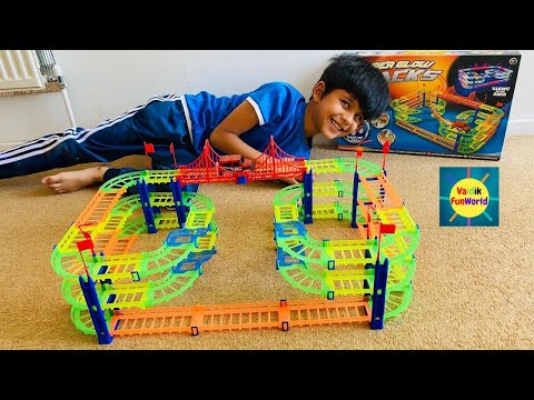 UNBOXING The Super glow track | magic tracks | kids toy video