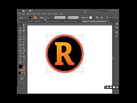 How to make Logo design of R letter in Adobe illustrator#art #illustrator #graphics #logo #adobe