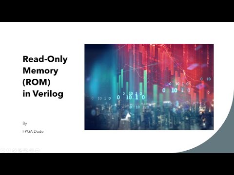 Read-Only Memory(ROM) in Verilog simulated in Vivado
