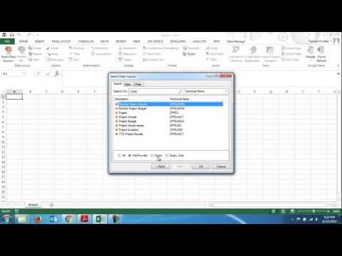 SAP BusinessObjects Analysis Office 2.2 New Open Data Source