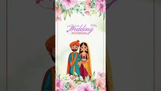 wedding invitation 🎊👰#WeddingInvitation#WeddingVideo#WeddingTemplate#WeddingInvite#SaveTheDate#love