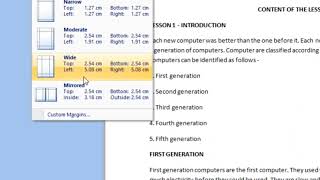 Exp31: How to set Page margins in word | Page margin setup #msword #mswordforbeginners