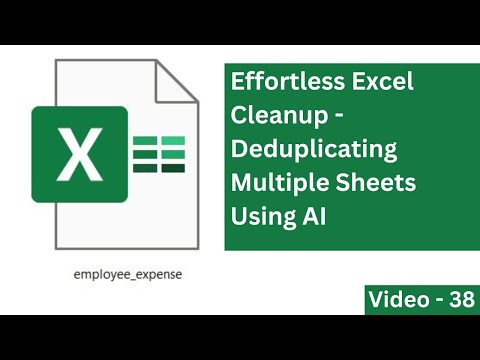 Best Excel Ai Remove duplicate items from multiple sheets in single command using ChatGPT - Part 15