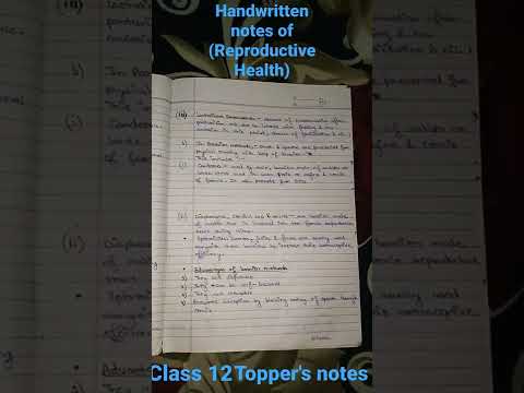 Reproductive Health || class 12 biology || unit 6 chapter 4 || One shot revision
