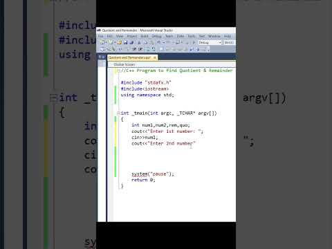 C++ Program to Find Quotient & Remainder|C++ Tutorial #cppprogramming #cpptutorial #shorts #coding