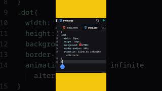 Create dot animation with css