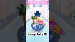Abusing the adjustment feature and making a pool in DTI | #dti #dtifyp #dresstoimpress #roblox